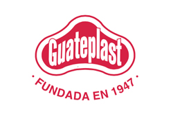 Logo de la Fábrica “Guateplast”, una empresa orgullosamente guatemalteca, fundada poco después de terminada la Segunda Guerra Mundial.