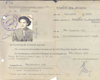 Documento con el que Eva salió de Hungría, en 1956, rumbo a Argentina.  
Archivo privado.