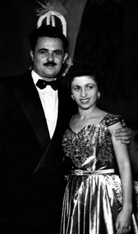 Peter Engelberg y Regina Sztelcner, ambos sobrevivientes de la Shoá, contrajeron matrimonio en Guatemala.